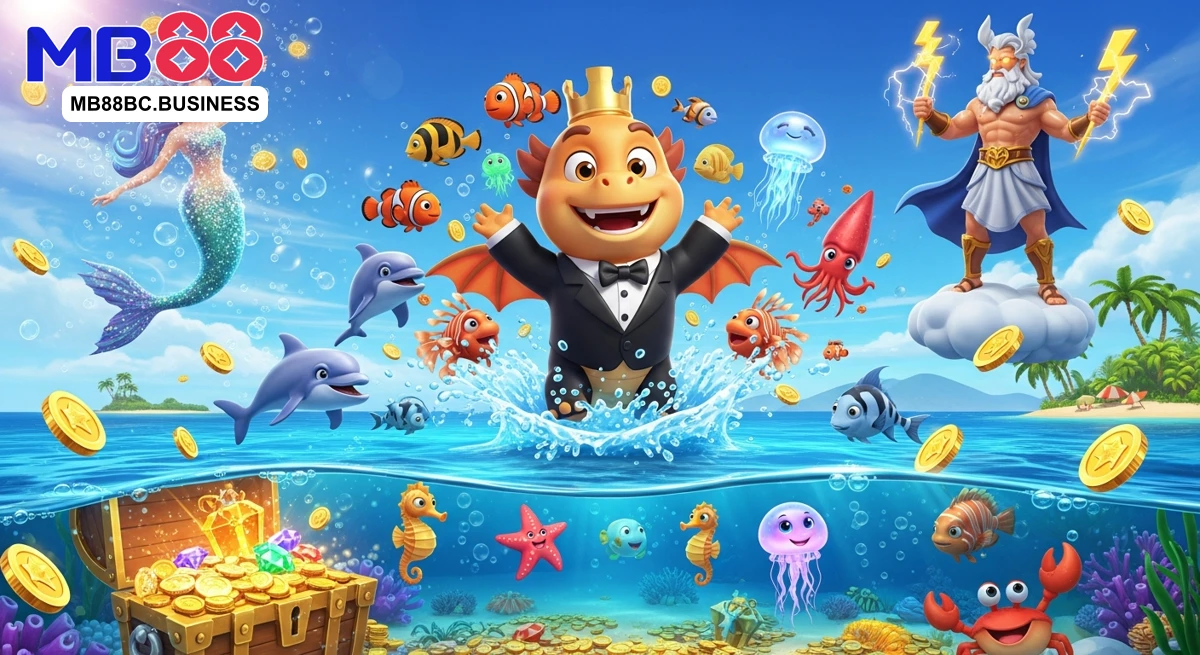 MB88 - giao diện tổng quan nền tảng casino online, gamebai, bắn cá